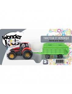 TRACTEUR METAL + REMORQUE